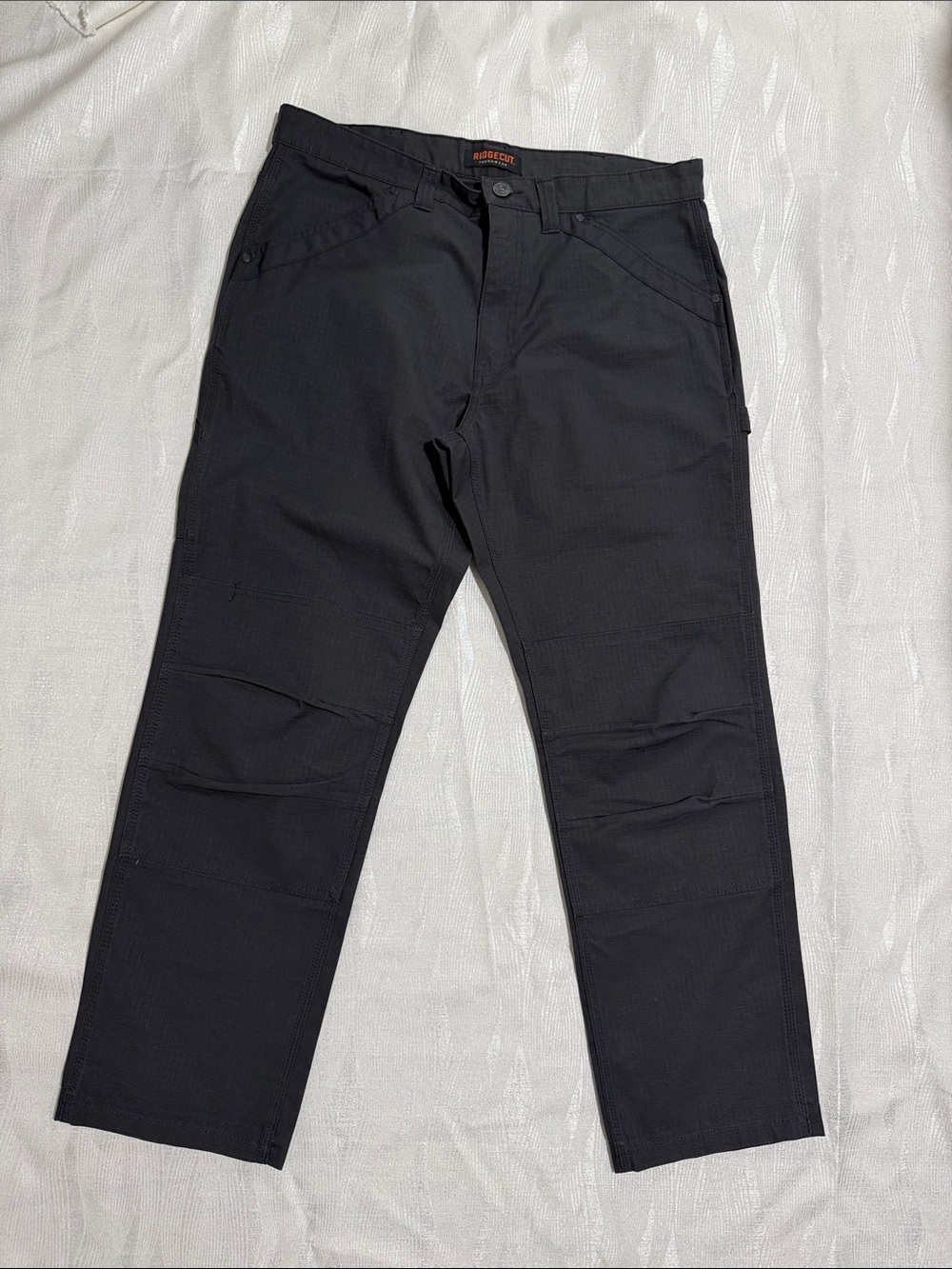 RIDGECUT Men's dark gray Cargo Pants with Reinforced Knees38x32